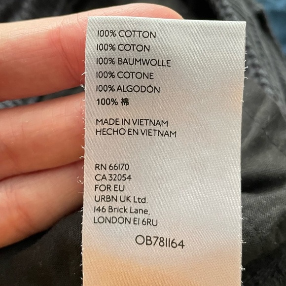 BDG Mom High Rise Corduroy Pants Size 26 Grey/Navy - Picture 11 of 12